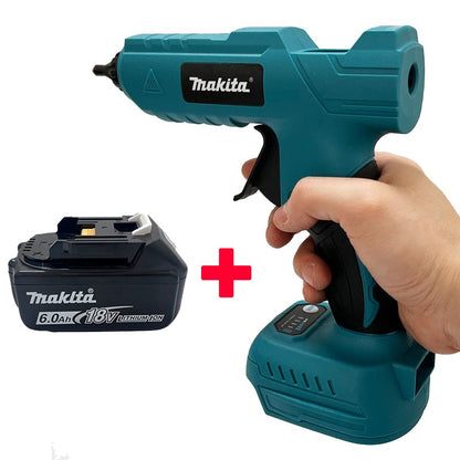 Pistola de Cola Quente Elétrica Portátil Sem Fio Makita Ferramenta DIY de Reparo Soldagem a Quente Bico Anti-queimadura para Bateria 18V