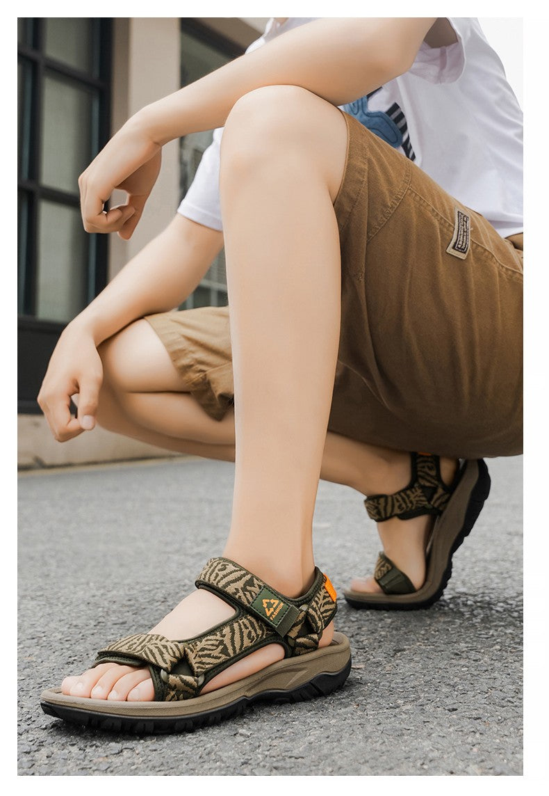 Classic Men's Hiking Sport Sandals Lightweight Leisure Beach Shoes Summer Open-Toe Breathable Travel Walking Sandials