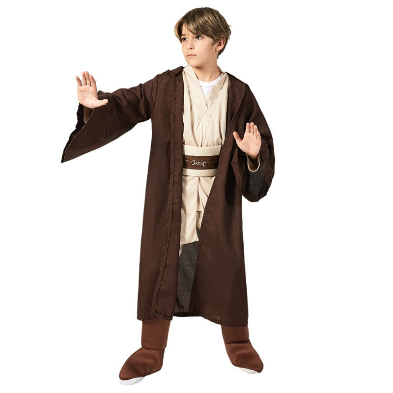 Jedi Warrior Full Set COSplay Costume For Kids Boys Girls Fancy Dress Jedi Cloak Cosplay Halloween Carnival Costume For Children