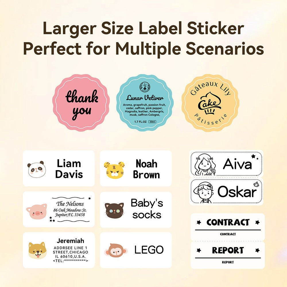 NIIMBOT B1 Portable Thermal Printer With Tapes 2 Inch Adhesive Label Printer Mini Bluetooth Sticker Maker Support Smartphones PC