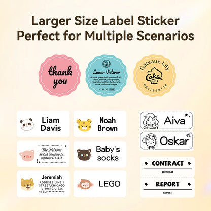 NIIMBOT B1 Portable Thermal Printer With Tapes 2 Inch Adhesive Label Printer Mini Bluetooth Sticker Maker Support Smartphones PC