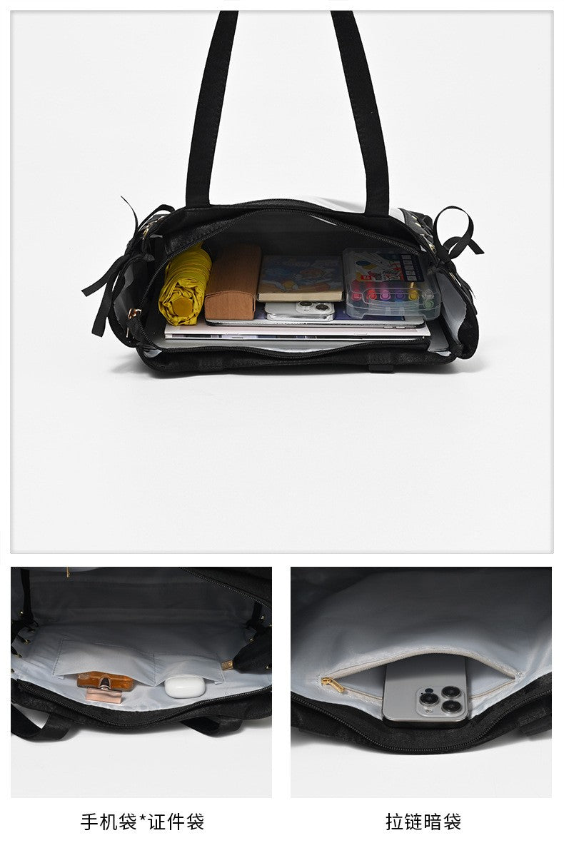 New Original Spicy Girl Cool Ita Bag Large Capacity Transparent Pain Layer Crossbody Bag Love Chain Ulzzang Shoulder Bag Handbag