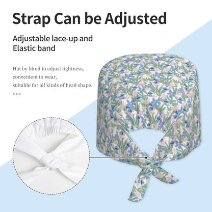 Custom Retro Cartoon Cleaning Working Cap Comfortable  Stitch Ohana Scrub Cap Surgicals Hat Nurse Scrubs Hat For Dentist