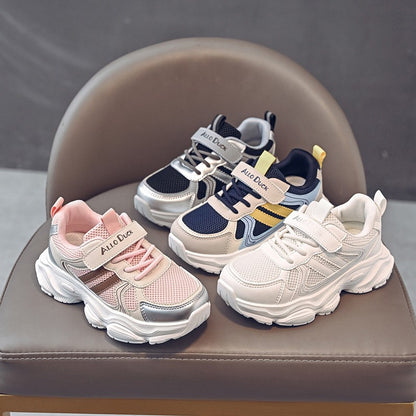 2025 Spring Autumn New Boys Kids Sport Shoes Girl Baby Toddler Mesh Breathable Casual Running Shoes Soft Soled Children Sneakers