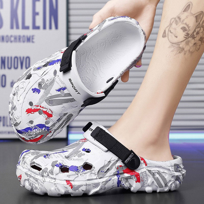 2025 Men's Summer Clogs Sandals Eva Slippers Men Fashion Flat Sandals Men Leisure Slides Men Casual Shoes Plus Size 46 47