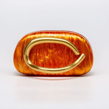 Box Bag Metal Details Crossbody Pu Leather Clutch Shoulder Luxury Brand Handbags Women's Handbag Ladies Female Evening Purse Red