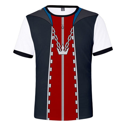 Hot Game Kingdom Hearts 3d Printed T-shirt Fashion Short sleeve Cosplay Street Style Tops Men Women Kids T shirt Size (100-6XL)