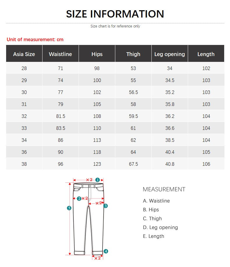 Calça Jeans Masculina Branca Casual Clássica Slim Fit Macia Marca Masculina Avançada Stretch