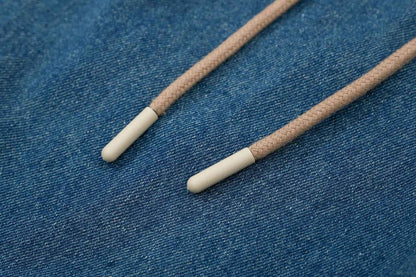 Cross-border Fog Essentials Men's Denim Straight-leg Pants American Style Washable Drawstring Elastic Waist Fit Bell Bottoms