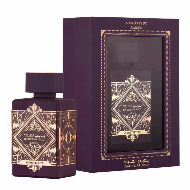 Perfume Latafa Badee Al Oud Spray (para homens e mulheres) 100 ml, ideal para presentear em aniversários e festas