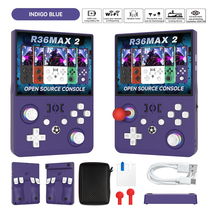 MAX? 2026 Newest  4.5 Inch Retro Handheld Game Console 1024x768 IPS HD Screen Portable Open Source Linux System with 2*Joys