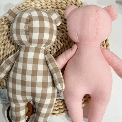 2024 New Little Bear Cloth Art Doll Cute and Creative Cloth Doll Doll Doll Adorable Baby Comfort Toy