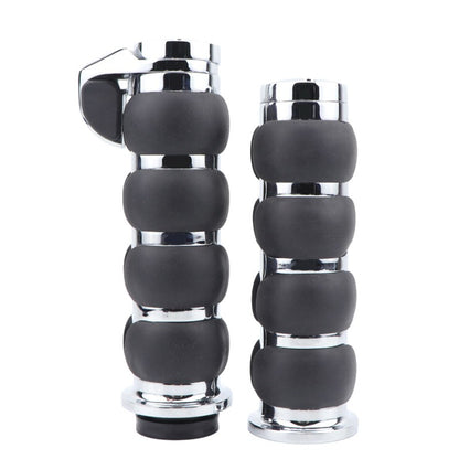 Manoplas de Guidão de Moto 25mm 1" para Harley Cruiser Chopper Custom Suzuki Boulevard M109R Road Glide