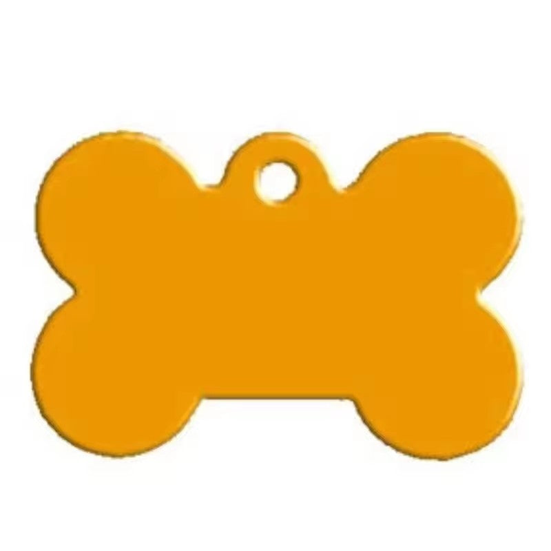 Aluminum Alloy Pet ID Tags 10Pcs Bone Shaped Blank Engraved Dog Cat Name Phone Number Identification Card Tags