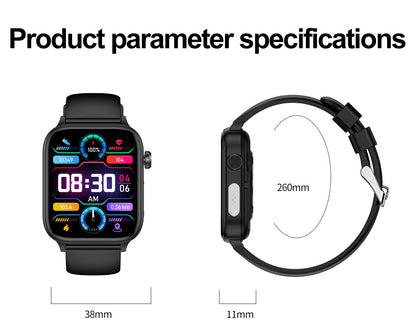 Smartwatch 2025 Novo ECG+PPG Feminino Monitor de Frequência Cardíaca Lipídios Sanguíneos Ácido Úrico Saúde Menstrual Rastreador Inteligente Para Android iOS