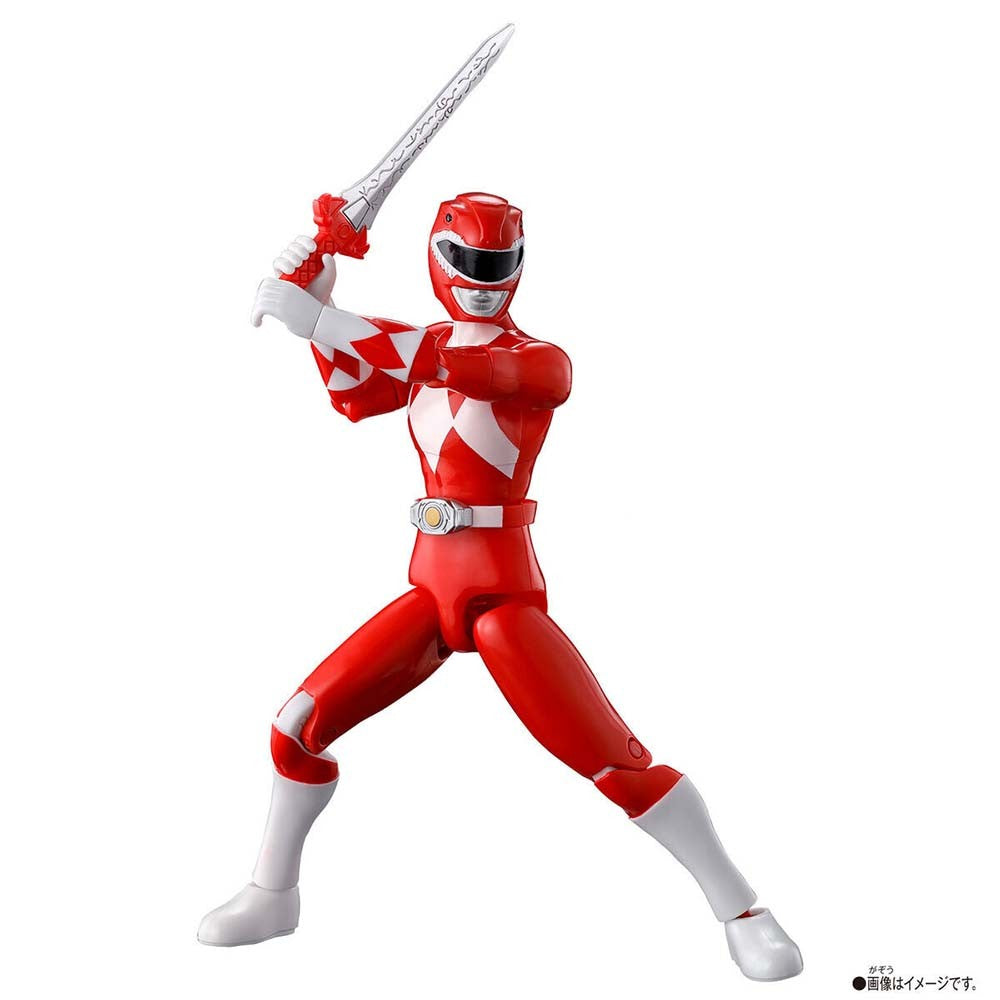 Em estoque, original Bandai Action Hero Super Sentai Power Rangers Coleção Red Rangers Bonecos de Ação Modelo Brinquedo Presente