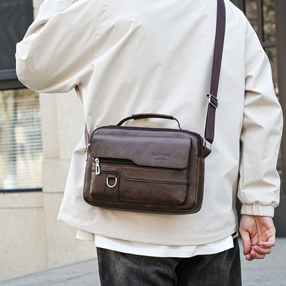 Men's and women's cross-body and shoulder bag for business, simple and casual, with minimalist design. Made of PU material.