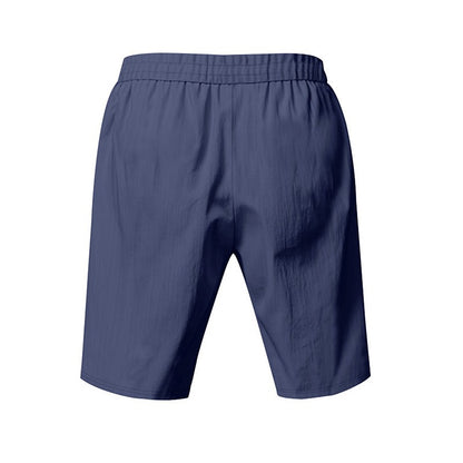 New Men's Cotton Linen Shorts Pants Male Summer Breathable Solid Color Linen Trousers Beach Shorts Fitness Streetwear