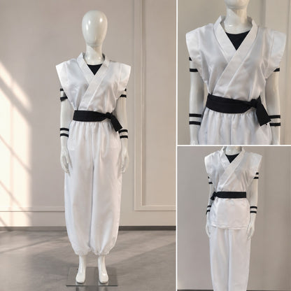 Ryomen Sukuna Cosplay Costume Jujutsu Kaisen Anime Kimono Outfit Full Set Tattoo Stickers Halloween Party Roleplay Costume