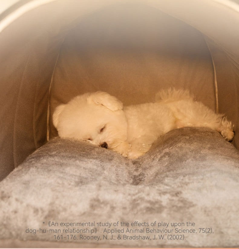 Cama de Cachorro de Inverno Autorrequecível Casa de Filhotes Aconchegante Tenda de Dormir para Gatos Caverna para Gatos Camas Ninho de Gatinhos Interno Cabana de Canil para Cães Gatos Pequenos e Médios