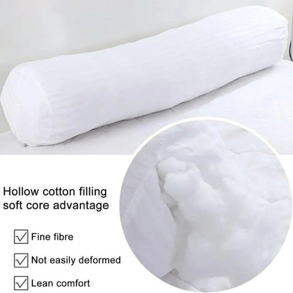1PC Removable Cylindrical Soft Long Pillow Neck Bolster Pillow Roll Headrest Corduroy Comfortable Pillow Case Cushion with Cover