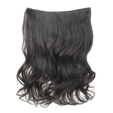 Invisible Wire in Synthetic Hair Extensions Body Wave 2 Clips in Hair Extensions 18" Fish Line Synthetic Hair Piece For Women