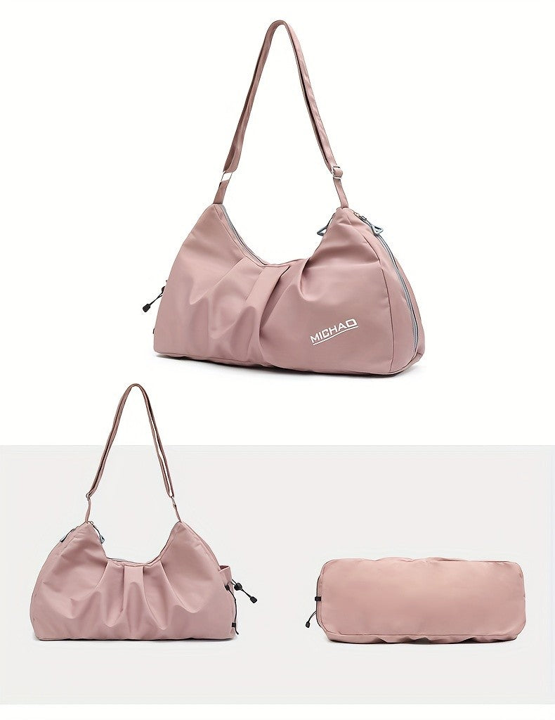 Yoga Bag Women's Sports Fitness Training Bag Fashionable Short Trip Luggage Bag Large Capacity Travel Bag Lightweight Travel