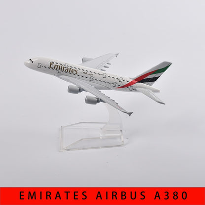 JASON TUTU Emirates Airbus A380 Aeronave Diecast Metal 1/400 Escala Miniatura Avião Modelo Aviões Dropshipping