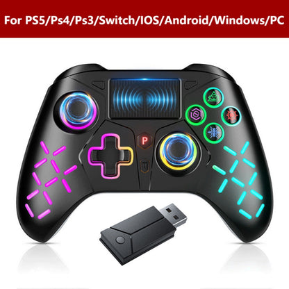 Wireless Controller For PlayStation5/PS5/PS4/PC/iOS/Switch,Game Joystick 6-Axis Gyro,Dual Vibration,Turbo,Remote Control Gamepad
