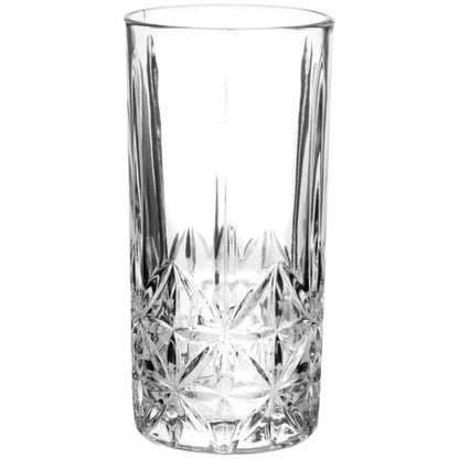Conjunto de Copos de Vidro 350ml 6 Peças Copo de vidro moderno, resistente ao calor, espesso e sem chumbo para uso em casa e escritório.