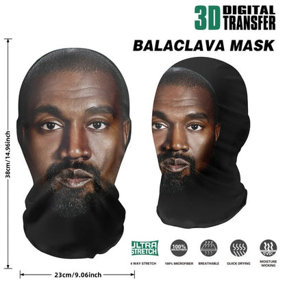 New 3D Printed Funny Mask Elastic Mesh Disguise Full Face Mask for Men Women Cosplay Headwear Hip Hop Fashion Hood Hat Headgear