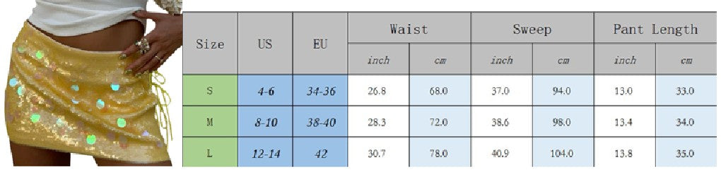 Hot Girl Party Rave Sequins Mini Skirts Women Sexy Low Rise Bodycon Skirts Y2K Coquette Sparkle Short Skirt Fashion Clubwear