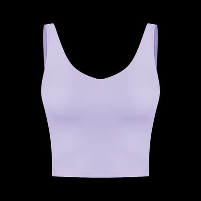 Sports Bra for Women Yoga Top Fixed Chest Pad Gym Vest Shock-proof Workout Tops Yoga Clothes U-shaped Back Fitness Crop Top