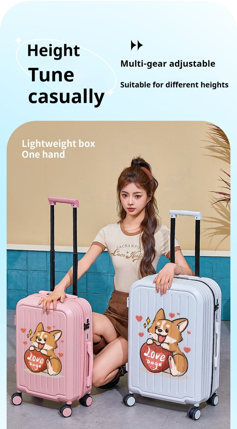 Mala de Viagem Nova Design com Porta-copos Mala Feminina de Bordo Mala de Viagem Feminina Conjunto de Malas de Viagem de 20 a 28 Polegadas Conjunto de Malas de Bordo em PC