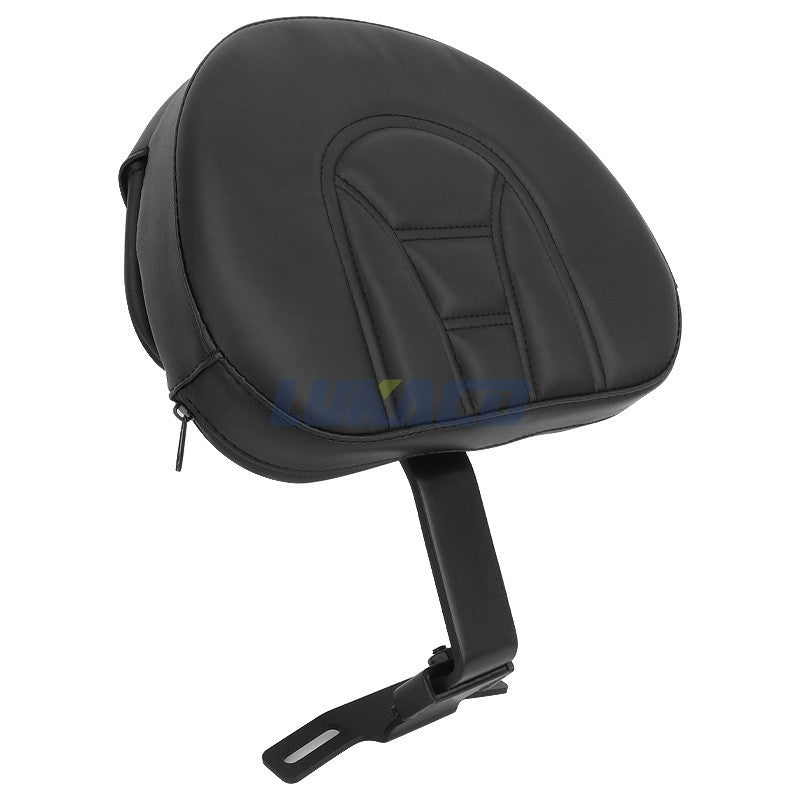 Motorcycle Adjustable Driver Rider Backrest Plug In Sissy Bar Seat Cushion Moto Pad For Harley Fatboy Heritage Softail 2007-2017