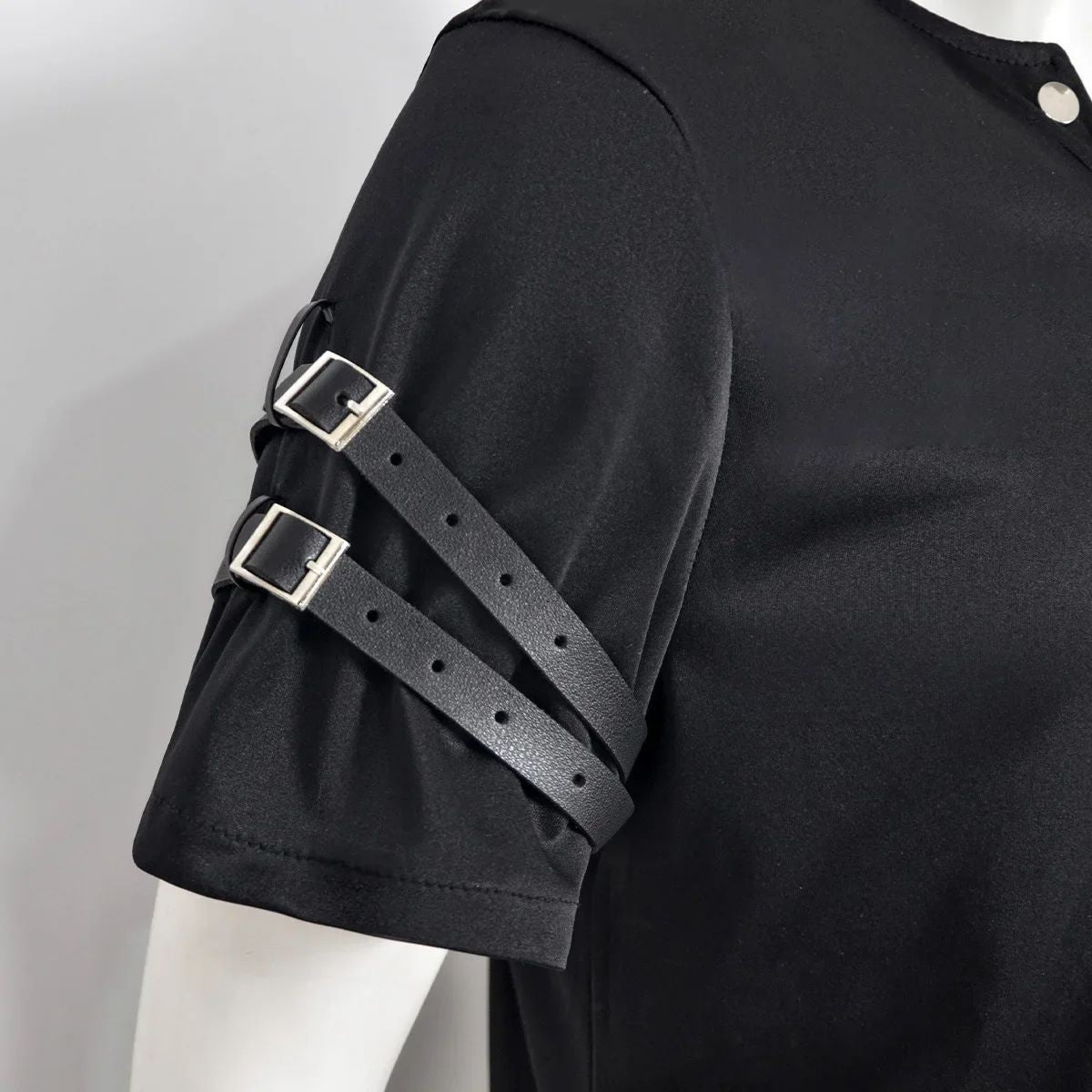 Michael Jackson cosplay Costume BAD Punk Jacket Black Slim BAD Jacket Costume T-shirt Belt Clothing Adore Stars Impersonator