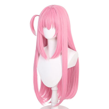 Anime Bocchi The Rock Hitori Gotoh Cosplay Wig 80cm Straight Pink Wig Cosplay Anime Cosplay Wigs Heat Resistant Synthetic Wigs
