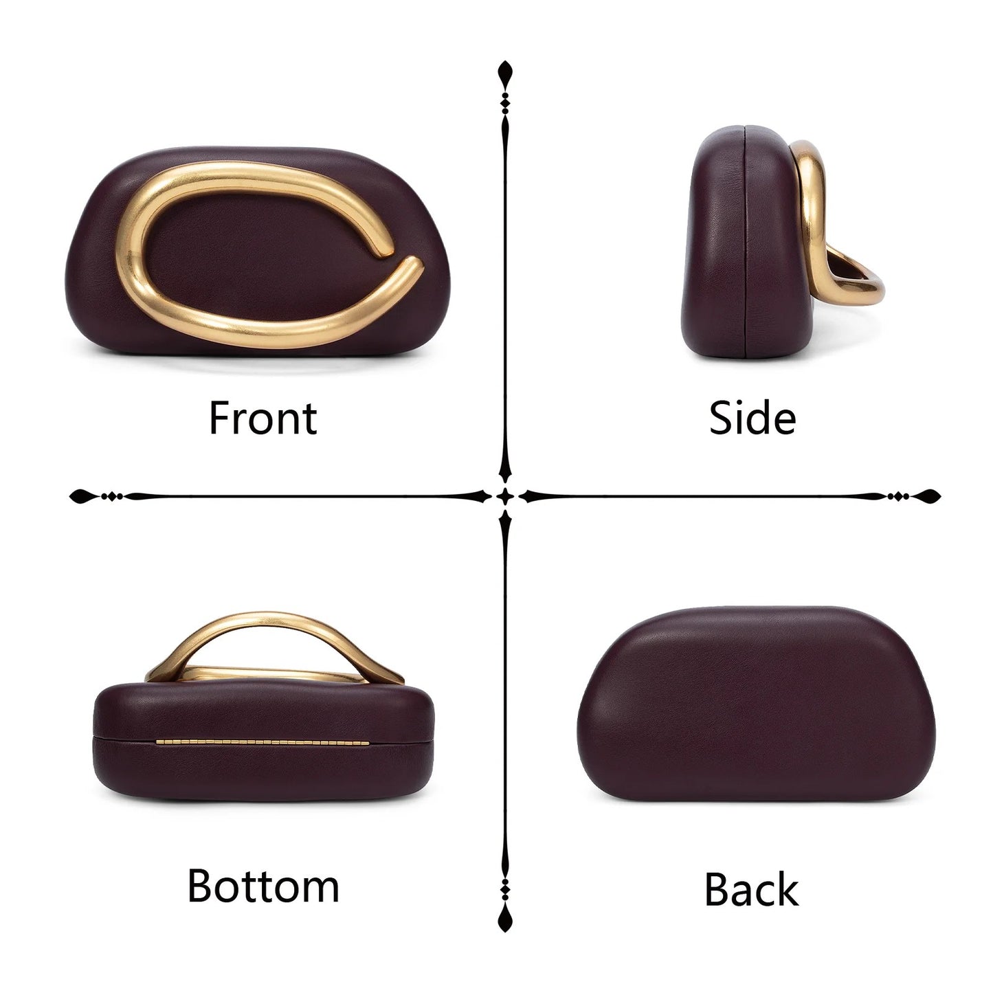 2025 Fashion Women Luxury Evening Banquet Clutch Bag Bride Metal Shoulder Wedding Purse Party Crossbody Day Closure Box Handbag