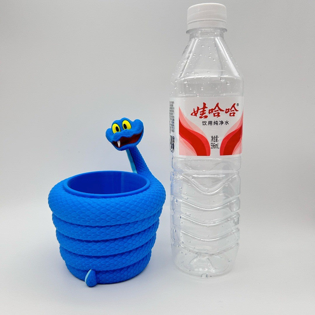Disney Zootopia 2 Gary De’Snake Popcorn Bucket Figure - Pen Holder & Storage Bin, Collectible Desktop Organizer