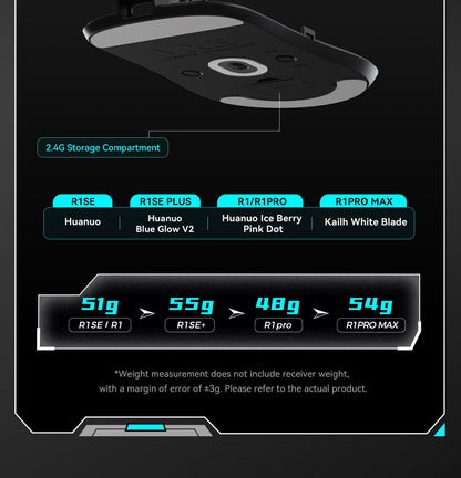 Mouse Gamer ATK VXE Dragonfly R1 E-Sports Longa Duração da Bateria Paw3395 Leve Ergonômico Mouse Bluetooth de Três Modos