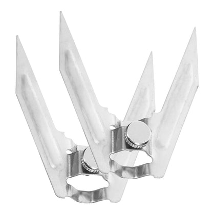 2Pcs Rotisserie Spit Stainless Steel BBQ Forks Kitchen Gadget Roasting Tools Chicken Grills Meat Forks Cooking Accessories