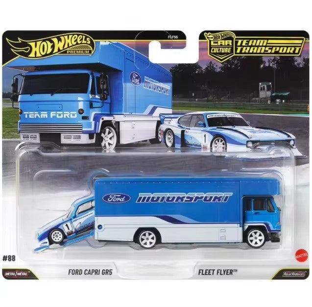 Genuine Hot Wheels Car Culture 2025 Team Transport Fleet Series Car Model 1/64 Flf56 Ferrari 250 Toyota Ae86 Alloy Model Gifts