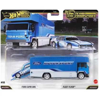 Genuine Hot Wheels Car Culture 2025 Team Transport Fleet Series Car Model 1/64 Flf56 Ferrari 250 Toyota Ae86 Alloy Model Gifts