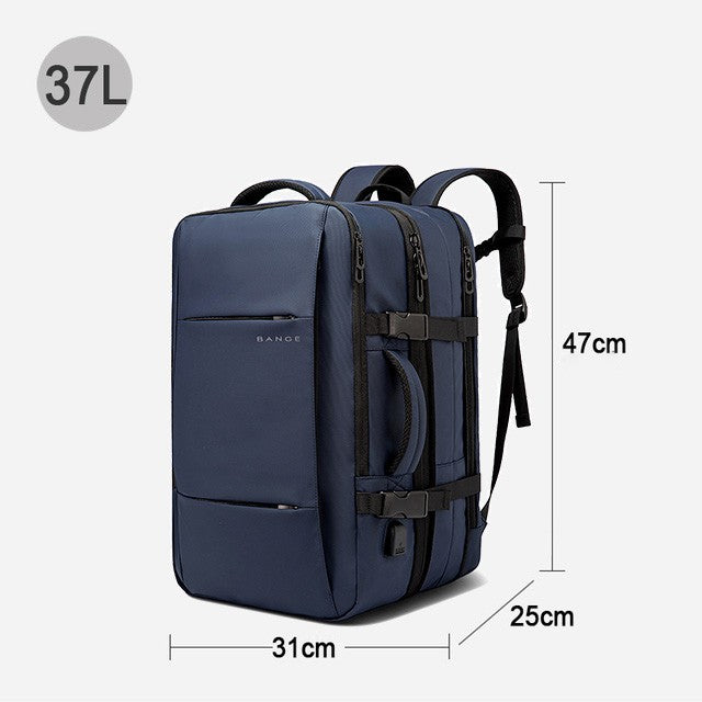 BANGE Mochila Expansível Masculina Impermeável Mochila para Notebook de 17.3 polegadas Masculina Grande Capacidade para Caminhada Viagem Mochilas Masculinas para Homens
