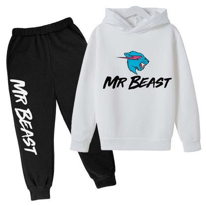 Children Kids Casual  Long Sleeve Hoodie Pullover Sweatshirt Tracksuit Jogger Sweatpants Unisex Sweatsuit Set