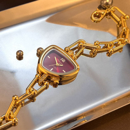 Ladies' Fashionable Trendy U-Shaped Quartz Watch with New Polygonal Alloy Case Must-Have Accessory for Trendy Outfits