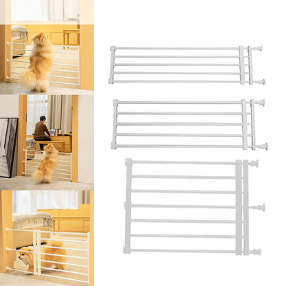 Portão Retrátil Portátil para Cães Proteção Ajustável Cerca Barreira para Bebês Portão de Escada para Pátio Gramado Jardim Escadas Porta
