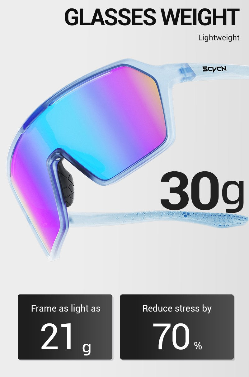 SCVCN Cycling Sunglasses Men Photochromic Glasses Fashion for Women Bike Mountain Road Bicycle Eyewear Cycle Goggles UV400 MTB