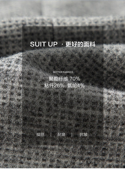 2025 Men's High-End Boutique Wool Suit Casual Business Top Coat Fashion Gentleman Party Four Seasons Elegant Tailored Suit