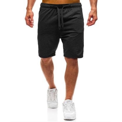 2025 new Summer Men’s Fashion Jogger Sweat Shorts Undershirt Casual Solid Color Gym Running Workout Athletic Pants Male Shorts